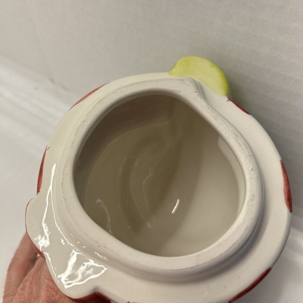 Oneida Snowman Ceramic Cookie Jar with Stocking Hat and Scarf 12" High READ - Picture 9 of 11